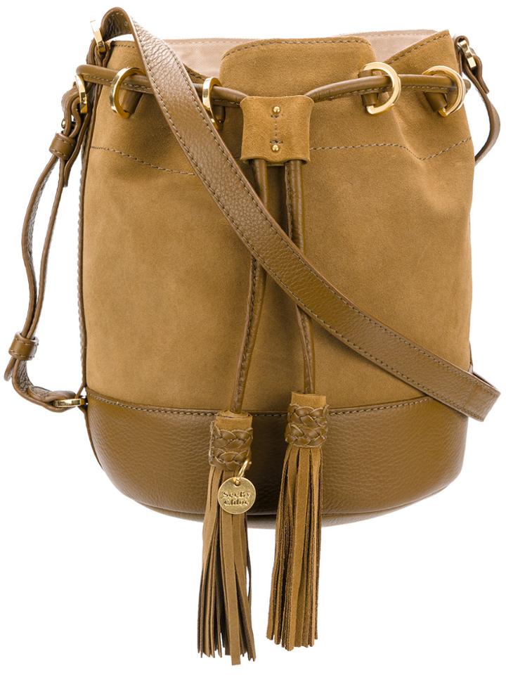 See By Chloé Suede Bucket Bag - Brown