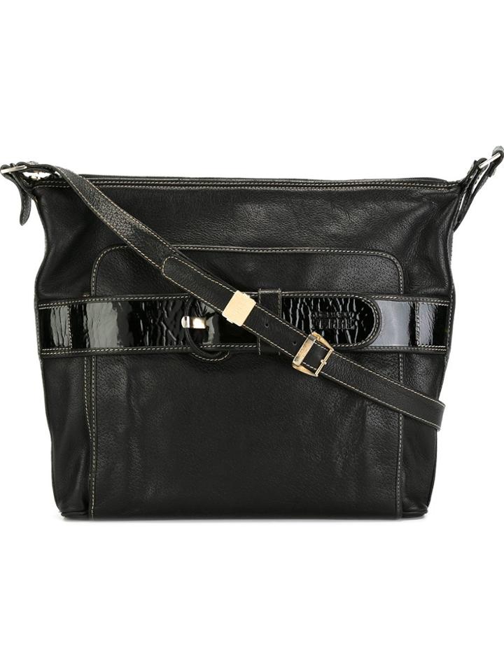 Gianfranco Ferre Vintage Buckle Strap Shoulder Bag - Black