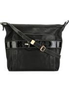 Gianfranco Ferre Vintage Buckle Strap Shoulder Bag - Black