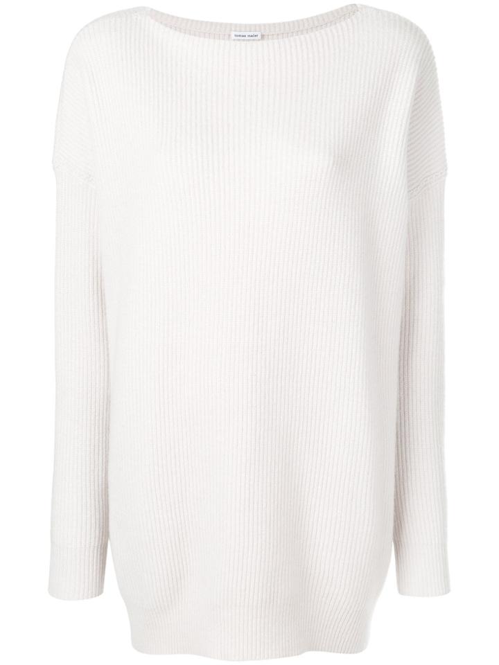 Tomas Maier Soft Cashmere Sweater - Nude & Neutrals
