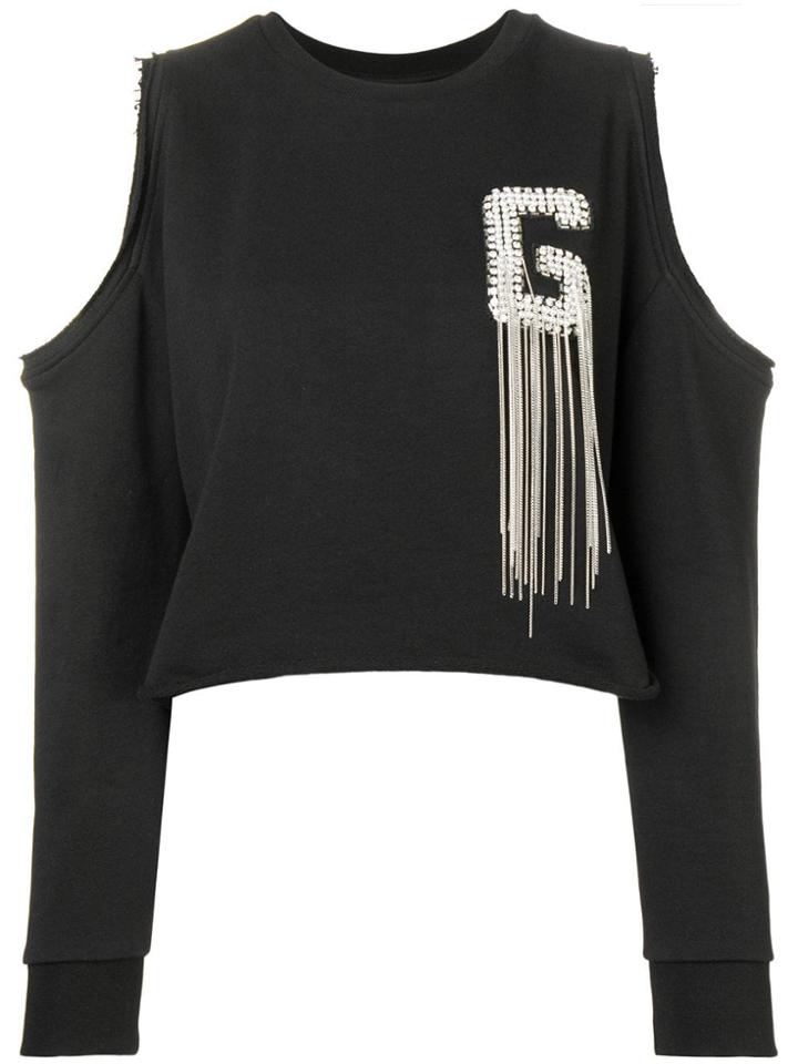 Gaelle Bonheur Embellished Top - Black