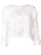 Iro Lace Embroidered Blouse - White