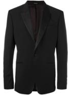 Alexander Mcqueen One Button Blazer, Men's, Size: 54, Black, Wool/mohair/silk/viscose