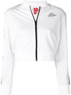 Kappa Logo Zipped Bomber Jacket - White