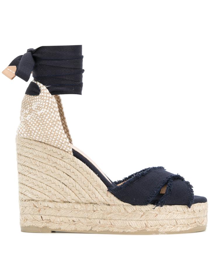 Castañer Bluma Wedge Espadrilles - Blue