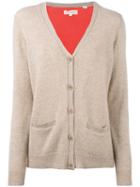 Chinti And Parker - Two-tone Cardigan - Women - Cashmere - M, Nude/neutrals, Cashmere