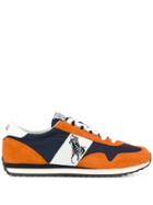 Polo Ralph Lauren Logo Panelled Sneakers - Orange