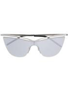 Saint Laurent Eyewear Cat-eye Shaped Sunglasses - Silver