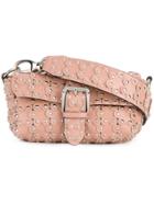 Red Valentino Floral Stud Cross-body Bag - Pink & Purple