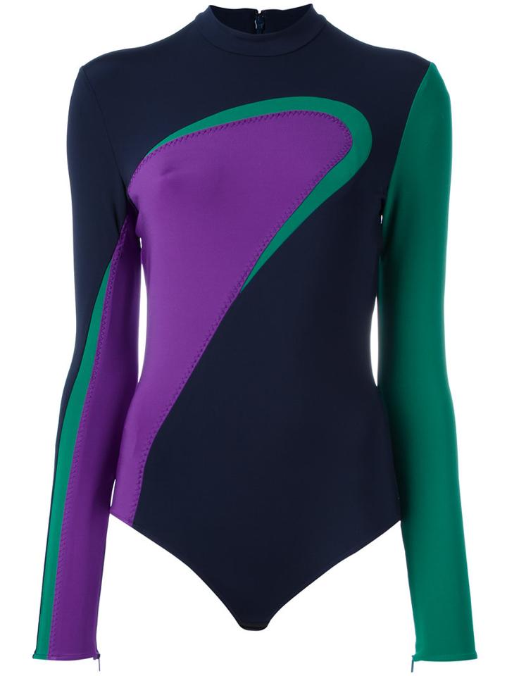 Versace Colour Wave (blue) Neoprene Body, Women's, Size: 42, Spandex/elastane/viscose