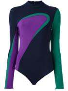 Versace Colour Wave (blue) Neoprene Body, Women's, Size: 42, Spandex/elastane/viscose