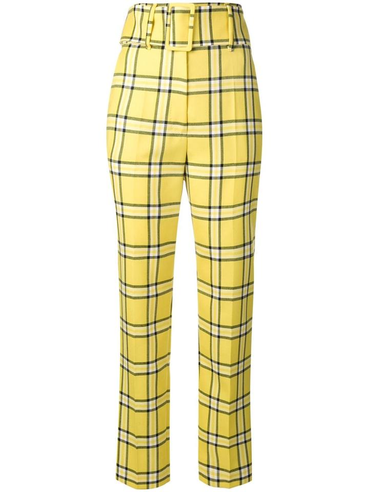 Sara Battaglia Super High Waisted Trousers - Yellow & Orange