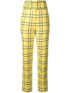 Sara Battaglia Super High Waisted Trousers - Yellow & Orange