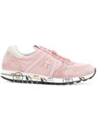 Premiata Lace-up Sneakers - Pink & Purple