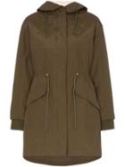 See By Chloé Hooded Zip Up Parka - Green