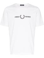 Fred Perry Logo Printed T-shirt - White