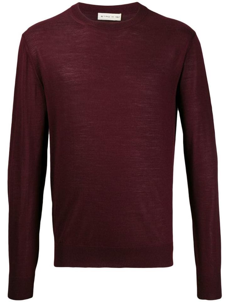 Etro Crew Neck Jumper - Red