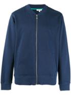 Kenzo Tiger Embroidered Zip-up Sweater, Men's, Size: Medium, Blue, Cotton