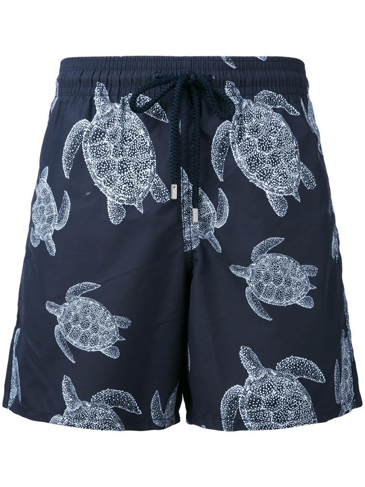 Vilebrequin - Turtle Print Swim Shorts - Men - Cotton/polyamide - M, Blue, Cotton/polyamide