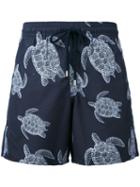 Vilebrequin - Turtle Print Swim Shorts - Men - Cotton/polyamide - M, Blue, Cotton/polyamide