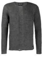 Giorgio Armani Pre-owned 1990's Open Weave Detail Jumper - Grey