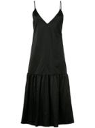 Le Ciel Bleu V-neck Flared Dress - Black