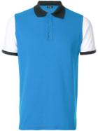 Kiton Colour Block Polo Shirt - Blue