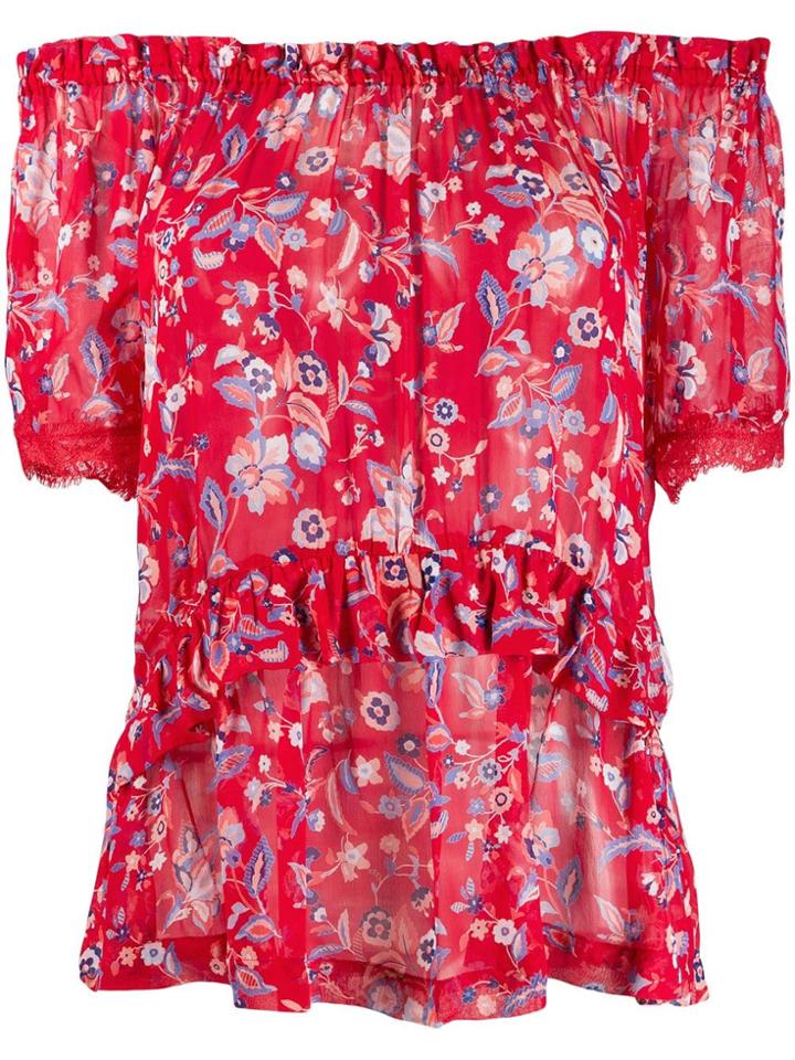 Liu Jo Off The Shoulder Top - Red