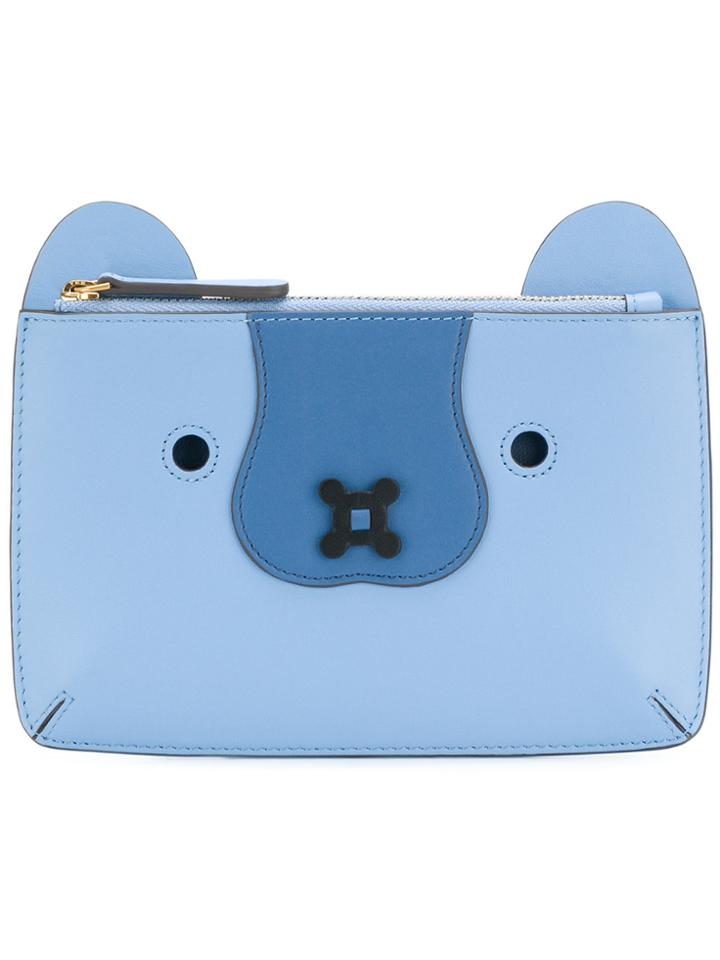 Anya Hindmarch Husky Wallet - Blue