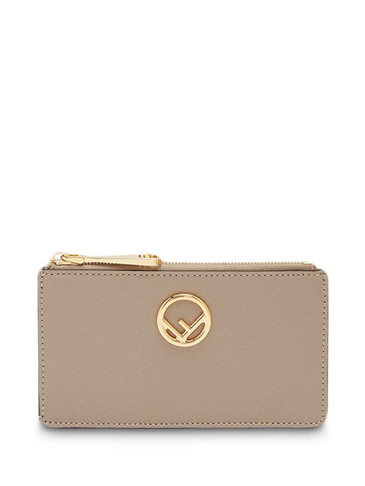 Fendi Logo Plaque Purse - Neutrals