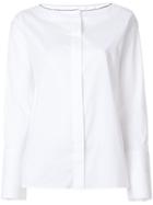Fay Concealed Fastening Shirt - White