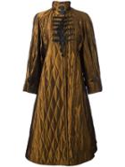 Christian Dior Vintage Padded Flared Coat, Women's, Size: 40, Brown