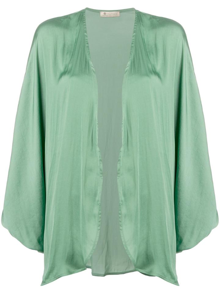 Mitos Oversized Kimono-cape - Green