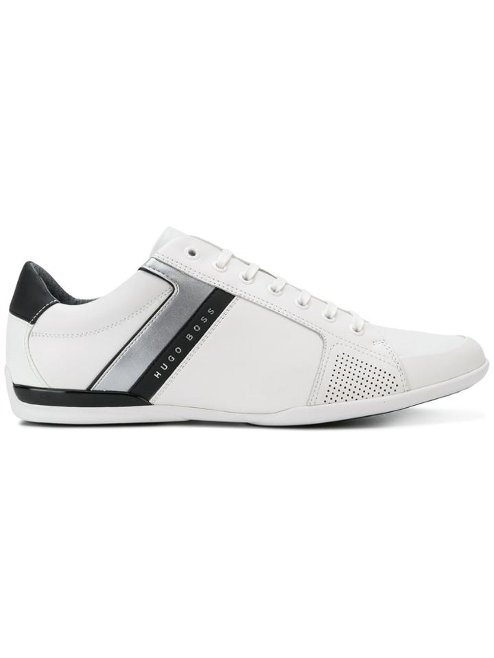 Boss Hugo Boss Stripe Detail Low Top Sneakers - White