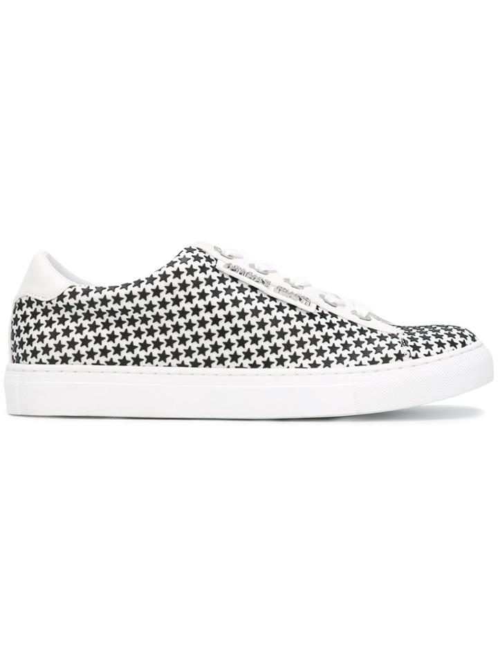 Armani Jeans Star Print Sneakers - White