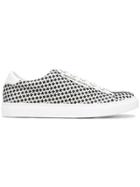 Armani Jeans Star Print Sneakers - White