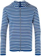 S.n.s. Herning - Passage Hoodie Jacket - Men - Cotton/merino - L, Blue, Cotton/merino