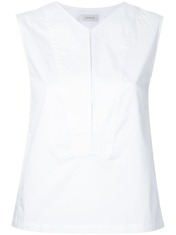 Lemaire - Poplin Top - Women - Cotton/spandex/elastane - 38, White, Cotton/spandex/elastane