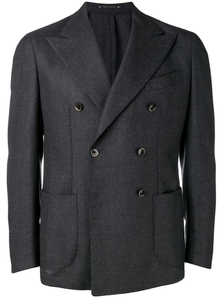Bagnoli Sartoria Napoli Double Breasted Blazer - Grey