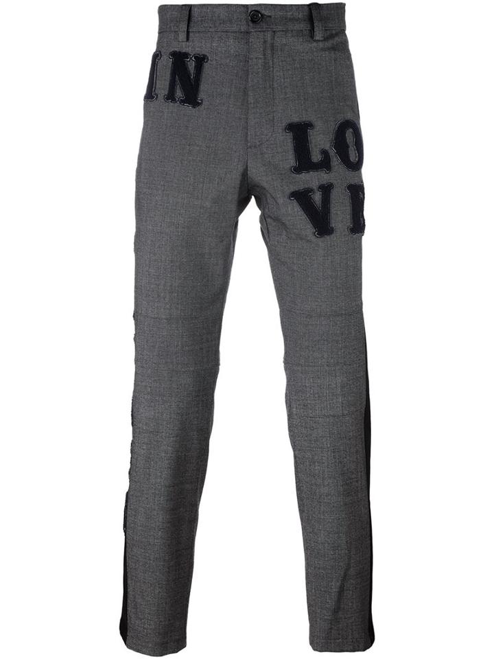Dolce & Gabbana In Love Patch Trousers