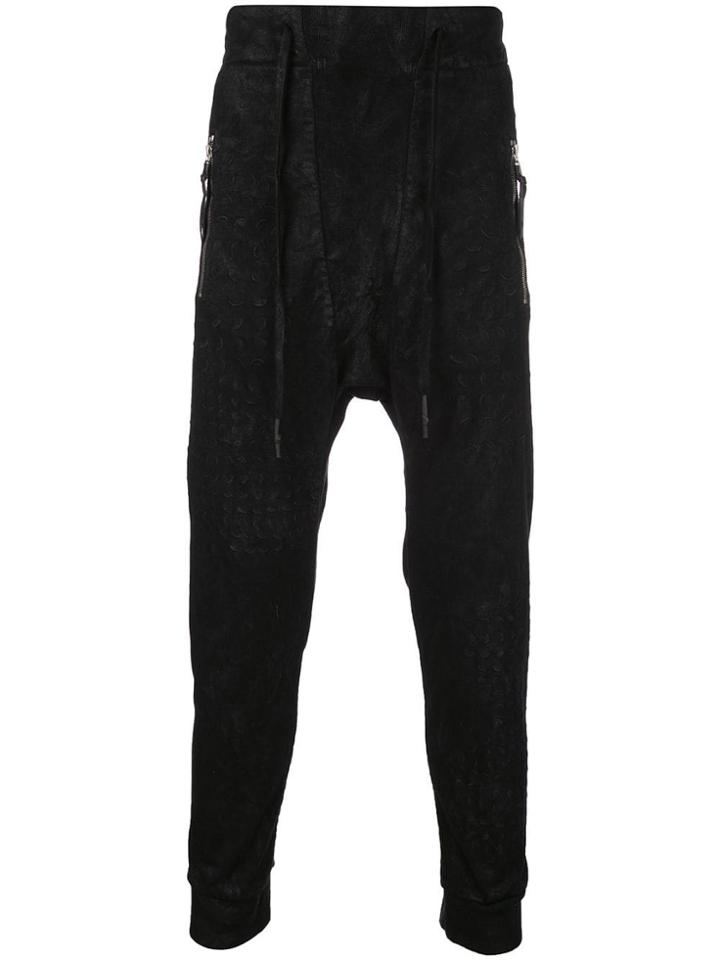 11 By Boris Bidjan Saberi Dropped-crotch Trousers - Black
