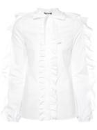 Giambattista Valli Long Sleeved Ruffle Shirt - White
