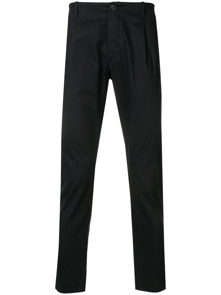 Nine In The Morning Classic Pleated Trousers - Blue