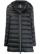 Save The Duck Zip-front Padded Coat - Black