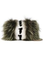 Mr & Mrs Italy Chain Strap Clutch - Green