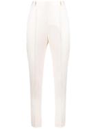 Styland High Waisted Skinny Trousers - White