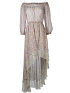 Philosophy Di Lorenzo Serafini Floral Print Off-shoulder Dress
