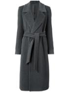 Tagliatore Belted Trench Coat, Women's, Size: 42, Grey, Cupro/alpaca/virgin Wool