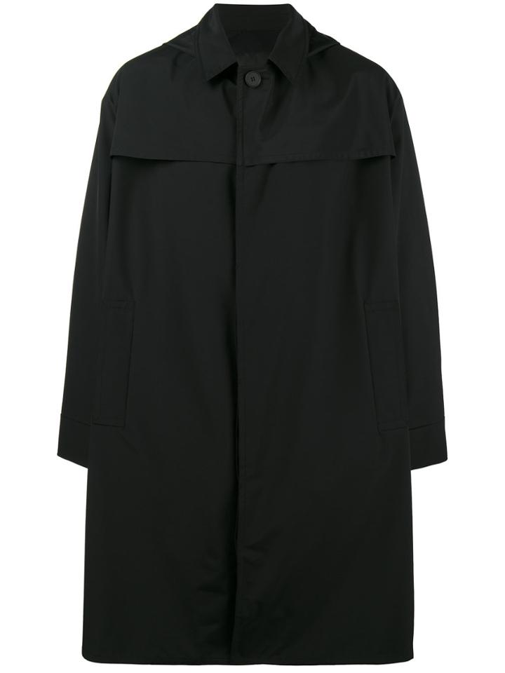 Mackintosh 0001 Triple Layered Hooded Mac - Black