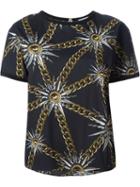 Fausto Puglisi Sun And Chain Print T-shirt